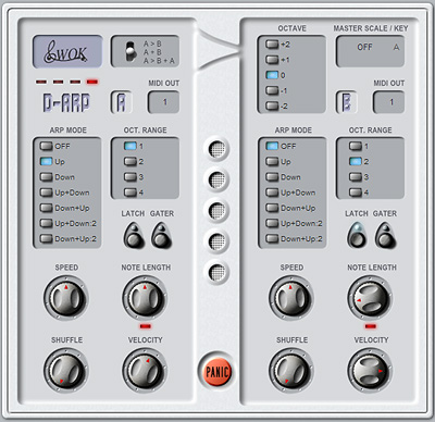 dual Arpeggiator WOKWAVE