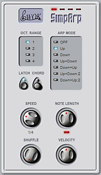 Simple MIDI Arpeggiator SimpArp