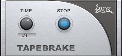 WOK Tapebrake free VST effect plugin for spindown tapestop fx